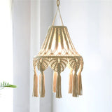 Abat-jour bohème en macramé