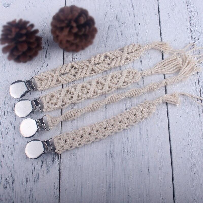 Attache sucette macramé