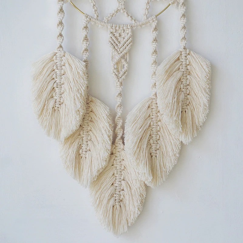 Attrape rêve mandala macramé