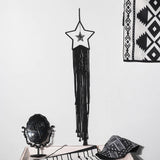 Attrape rêve noir macramé