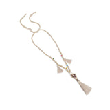 Collier en macramé avec perles