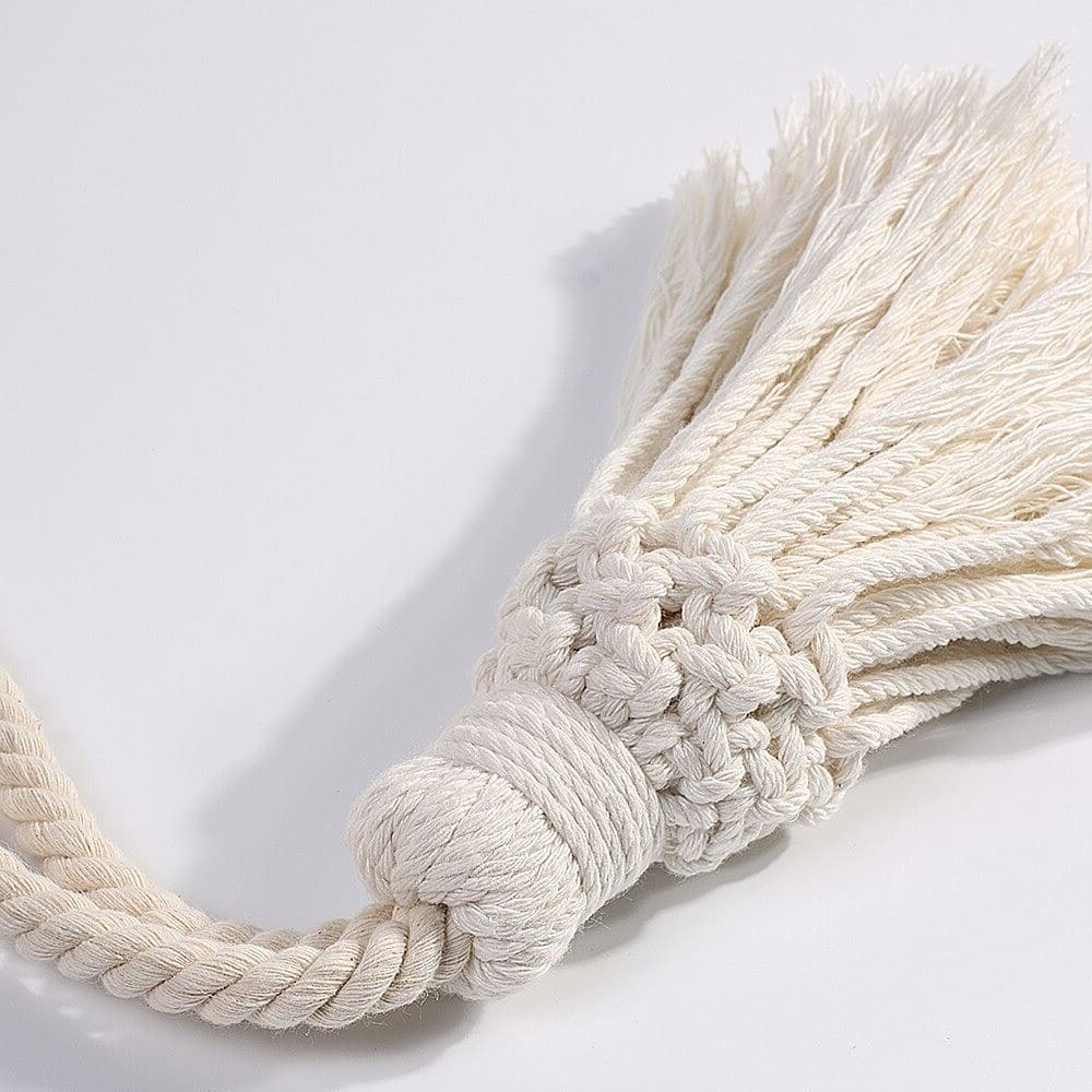 Embrasse rideau bohème macramé