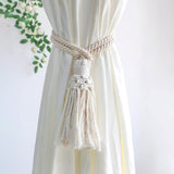 Embrasse rideau bohème macramé