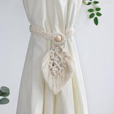 Embrasse rideau feuille macramé