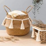 Guirlande macramé pompon