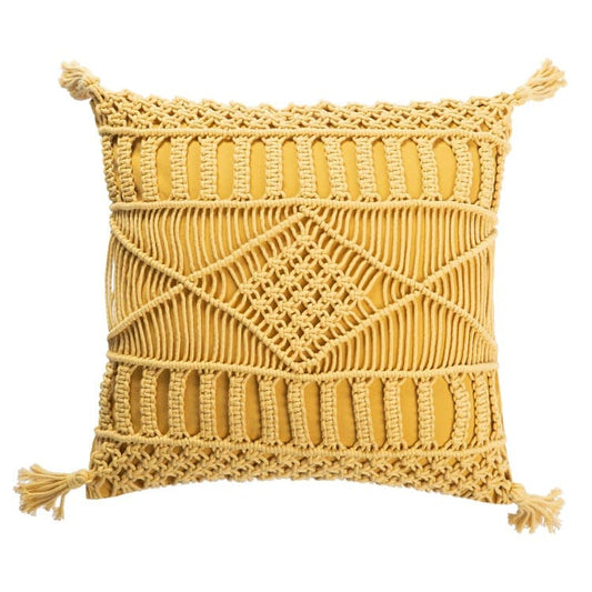 Coussin style macramé