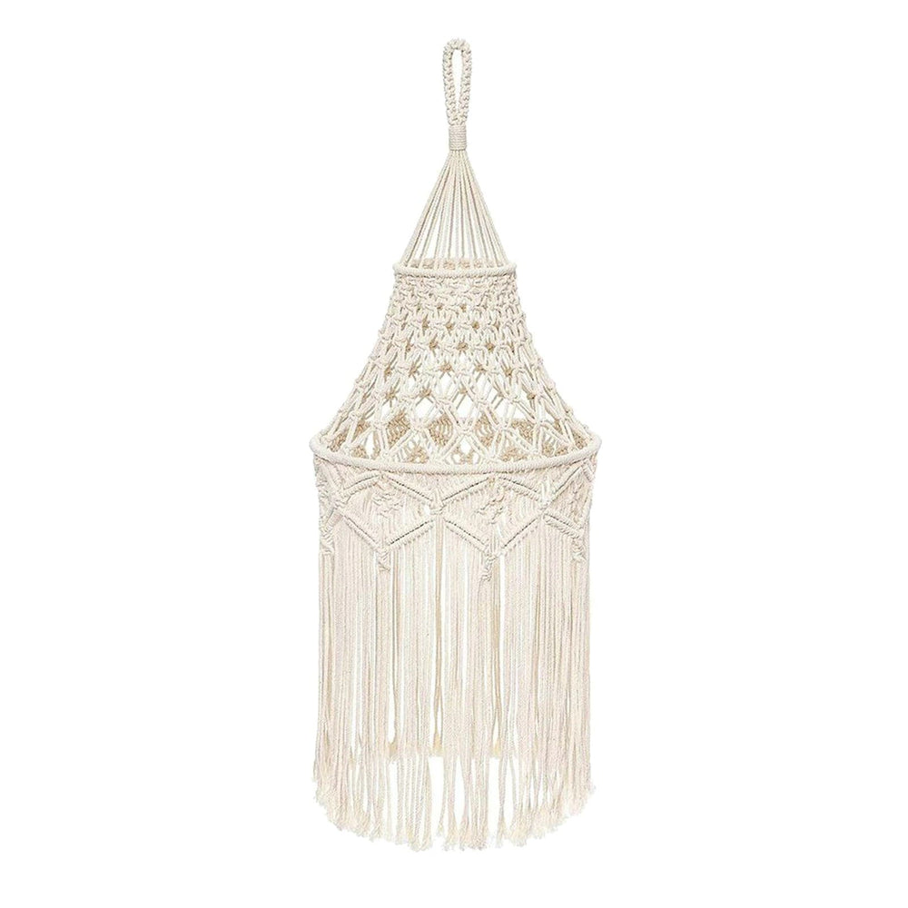 Luminaire bohème en macramé