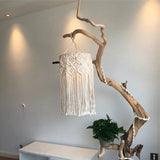 Luminaire macramé suspension