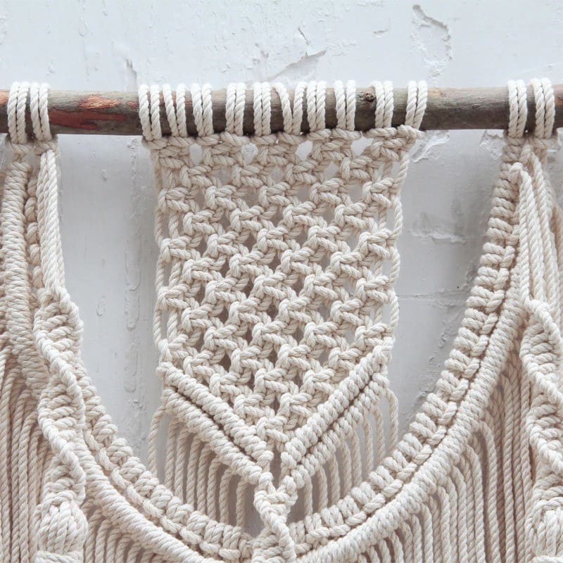 Macramé mural bohème