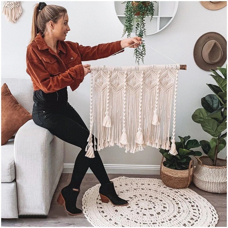 Macramé mural pour chambre