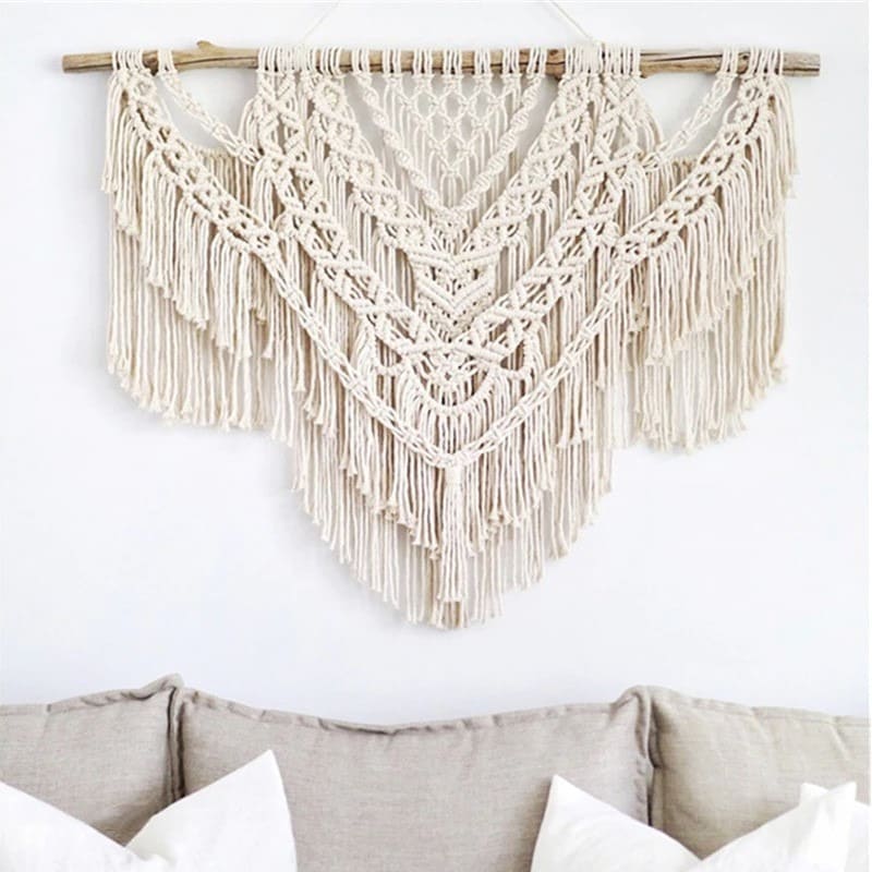 Macramé mural grand