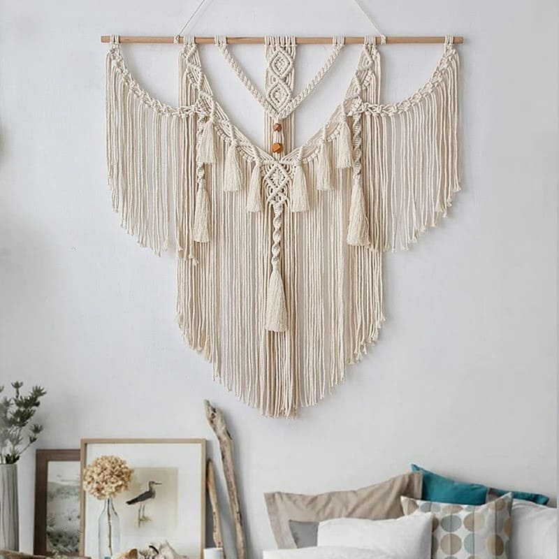 Macramé mural grande taille