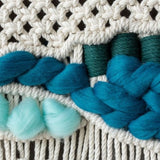 Macramé mural en laine