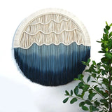 Macramé mural rond