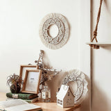 Macramé rond mural