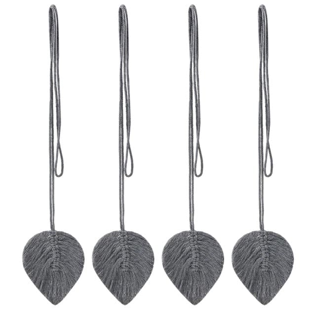 Macramé attache rideau feuille