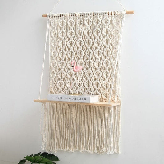 Macramé pour étagère