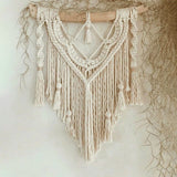 Ornement mural macramé bohème