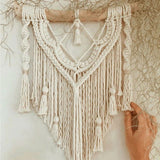 Ornement mural macramé bohème
