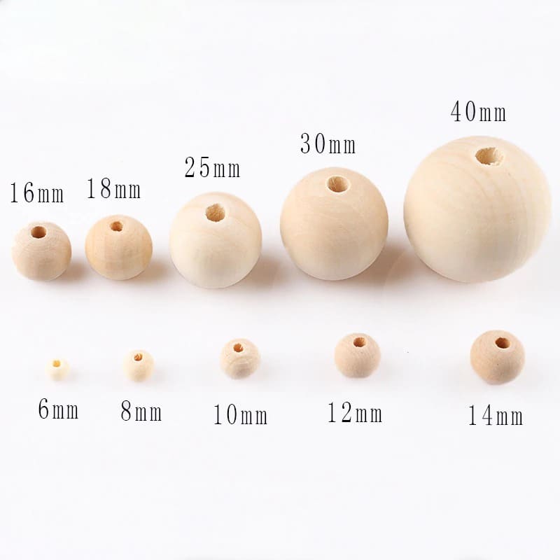 Perle en bois pour macramé
