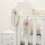 Plume macramé avec perles