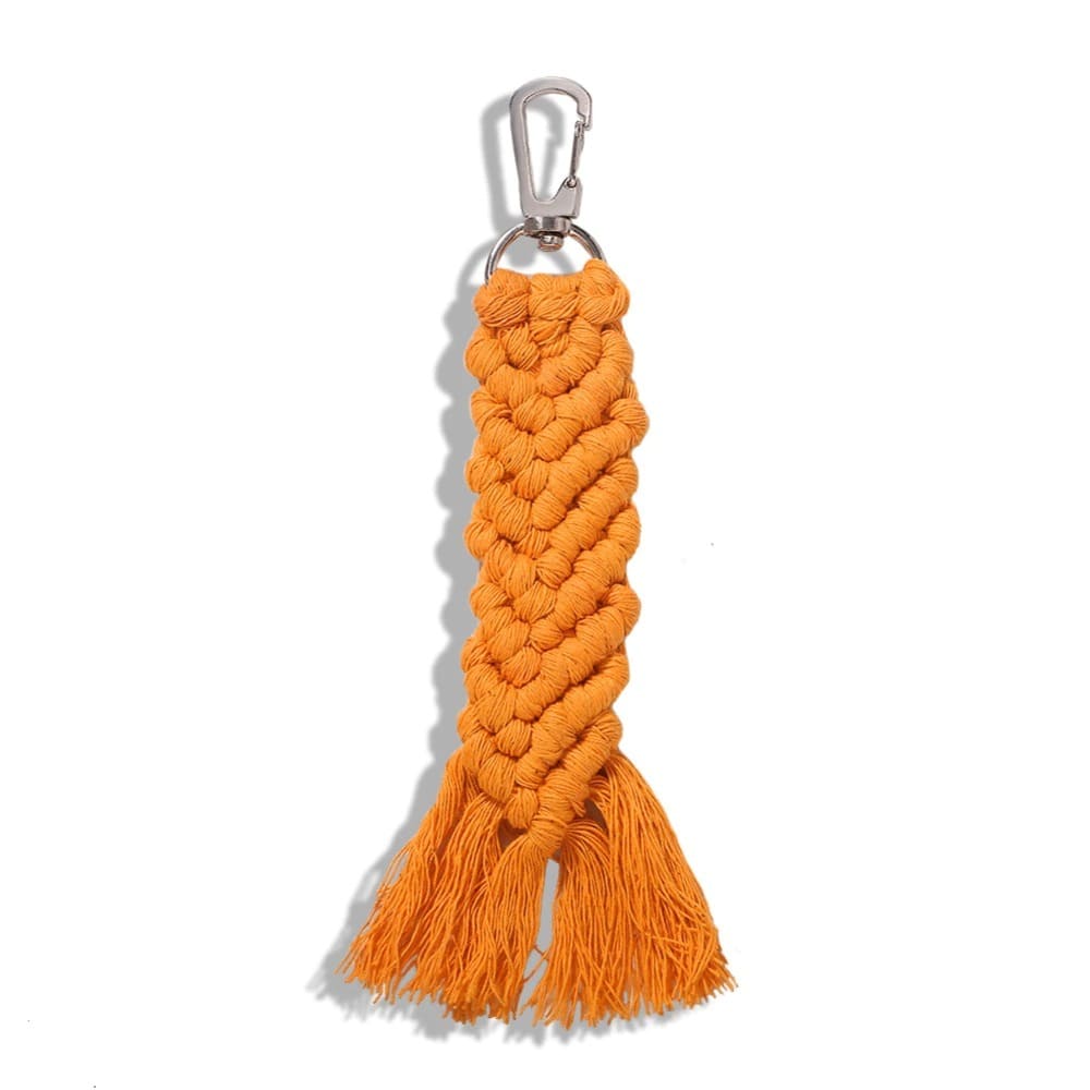 Porte-clé macramé couleur