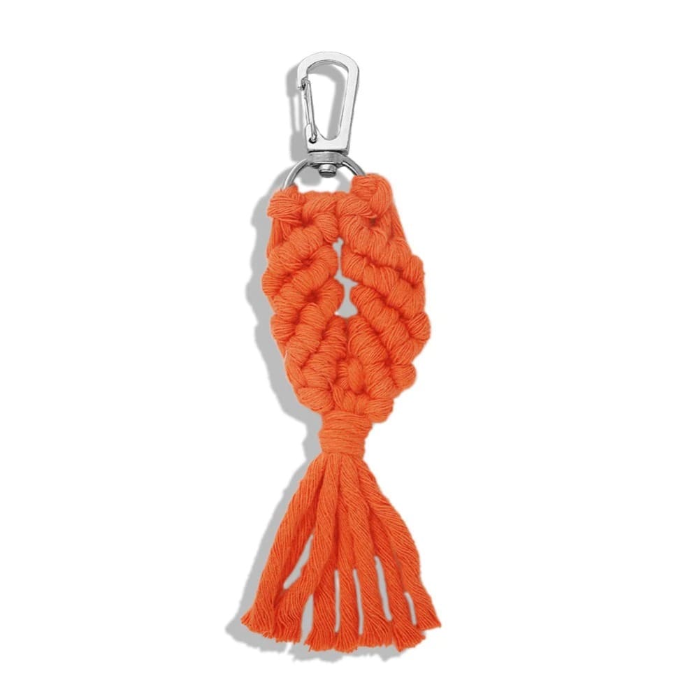Porte-clé macramé couleur