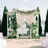 Rideau macramé extérieur