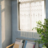 Rideau macramé fenêtre
