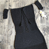 Robe macramé plage