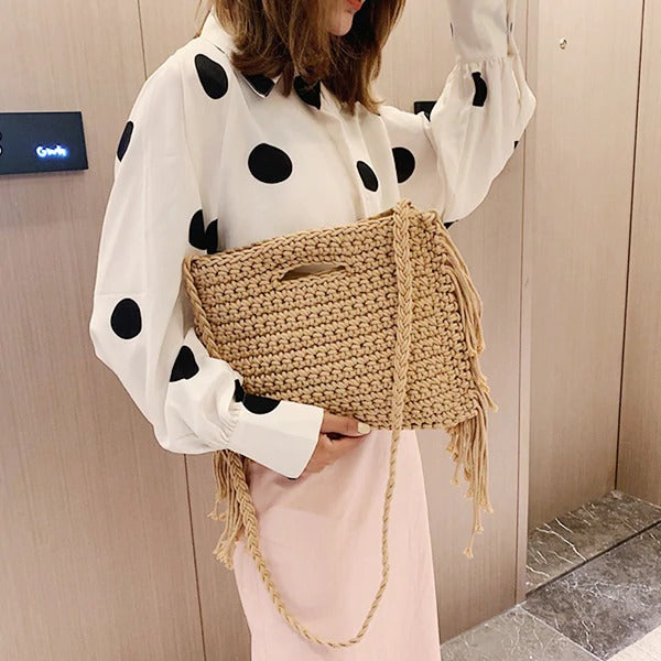 Sac à main corde tressée