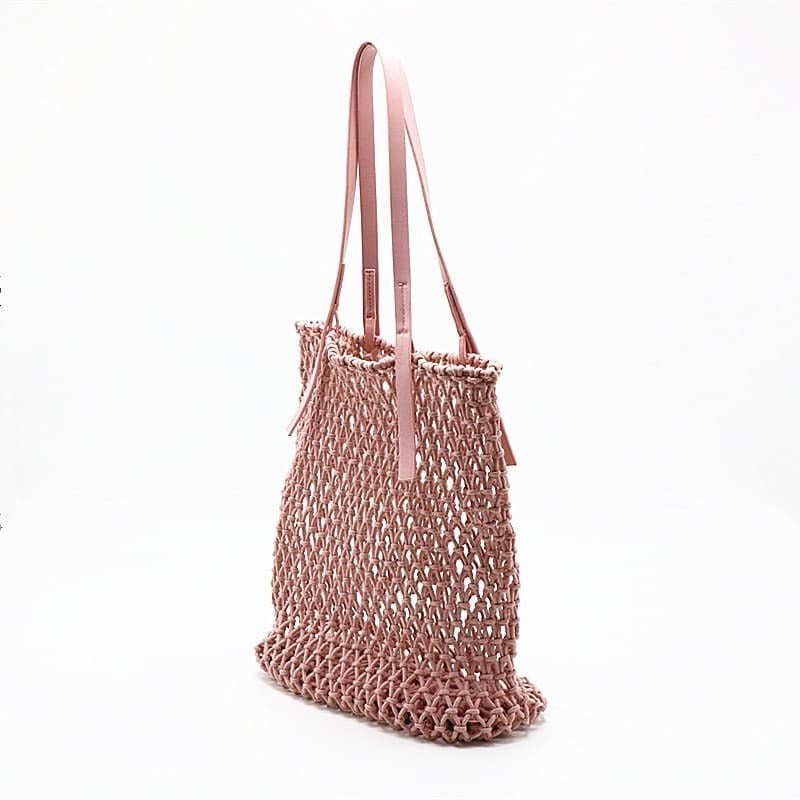 Sac cabas en macramé