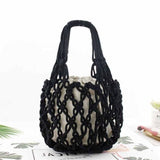 Sac en corde macramé