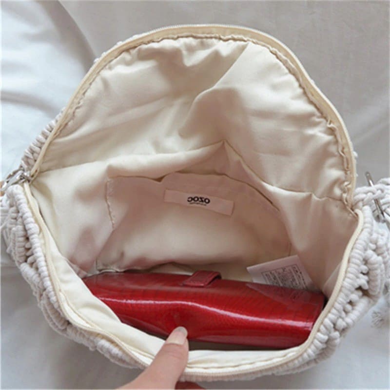 Sacoche en macramé
