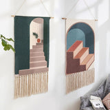 Tapisserie murale macramé