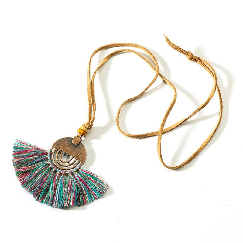Collier en macramé bohème