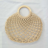 Sac macramé rond