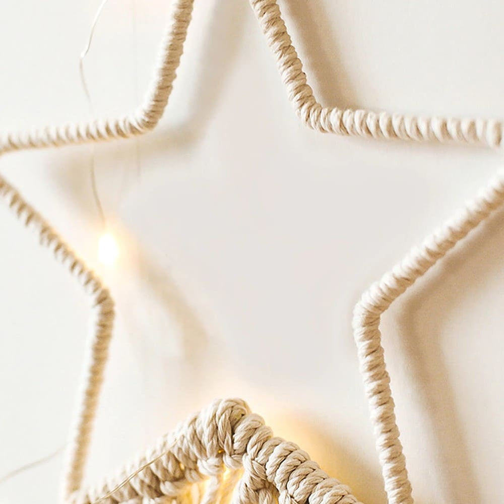 Attrape rêve étoile macramé