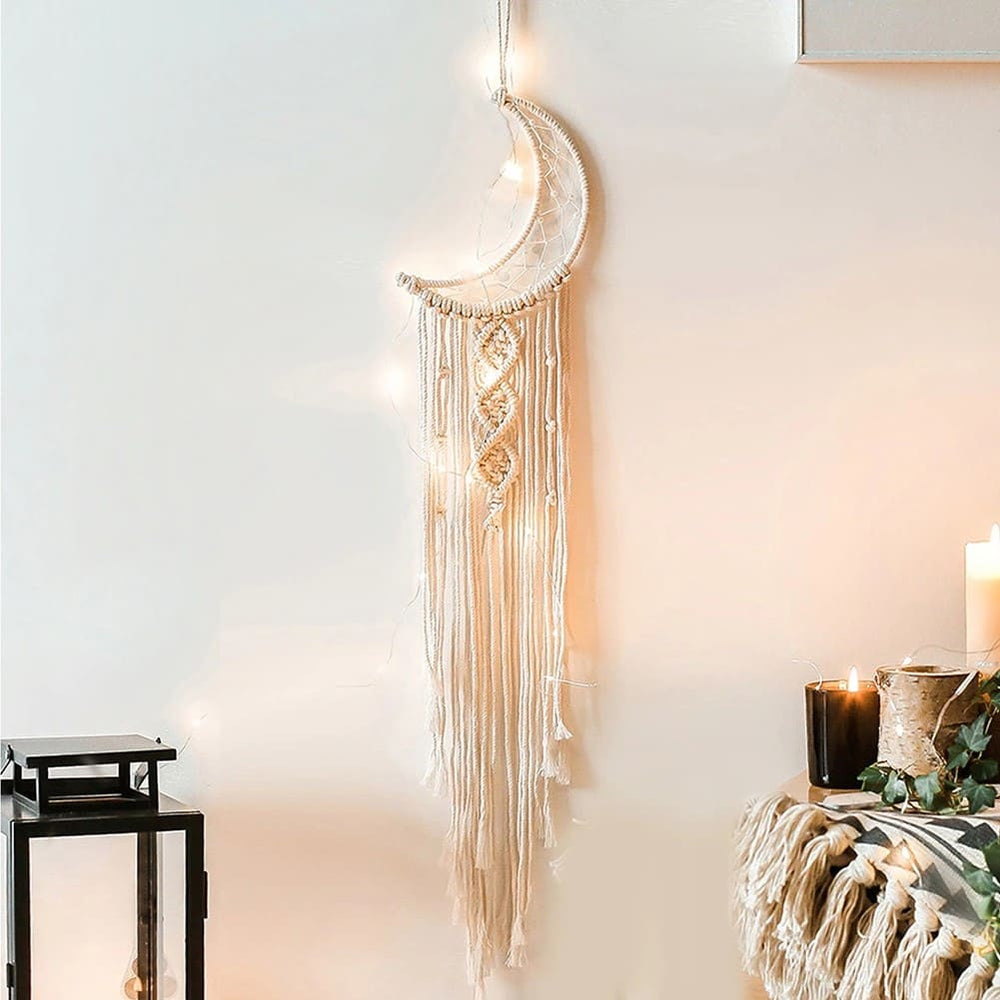 Attrape rêve macramé lune