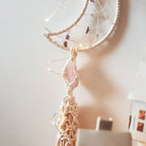 Attrape reve pierre macramé