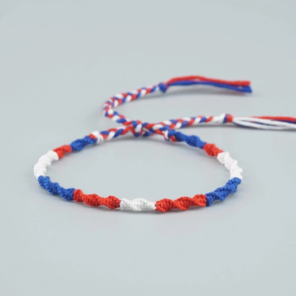 Bracelet macramé torsadé