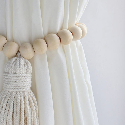 Embrasse rideau perle macramé