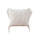 Housse de coussin 40x40 macramé