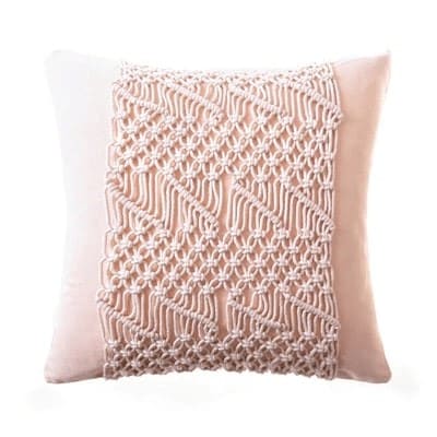 Coussin macramé extérieur