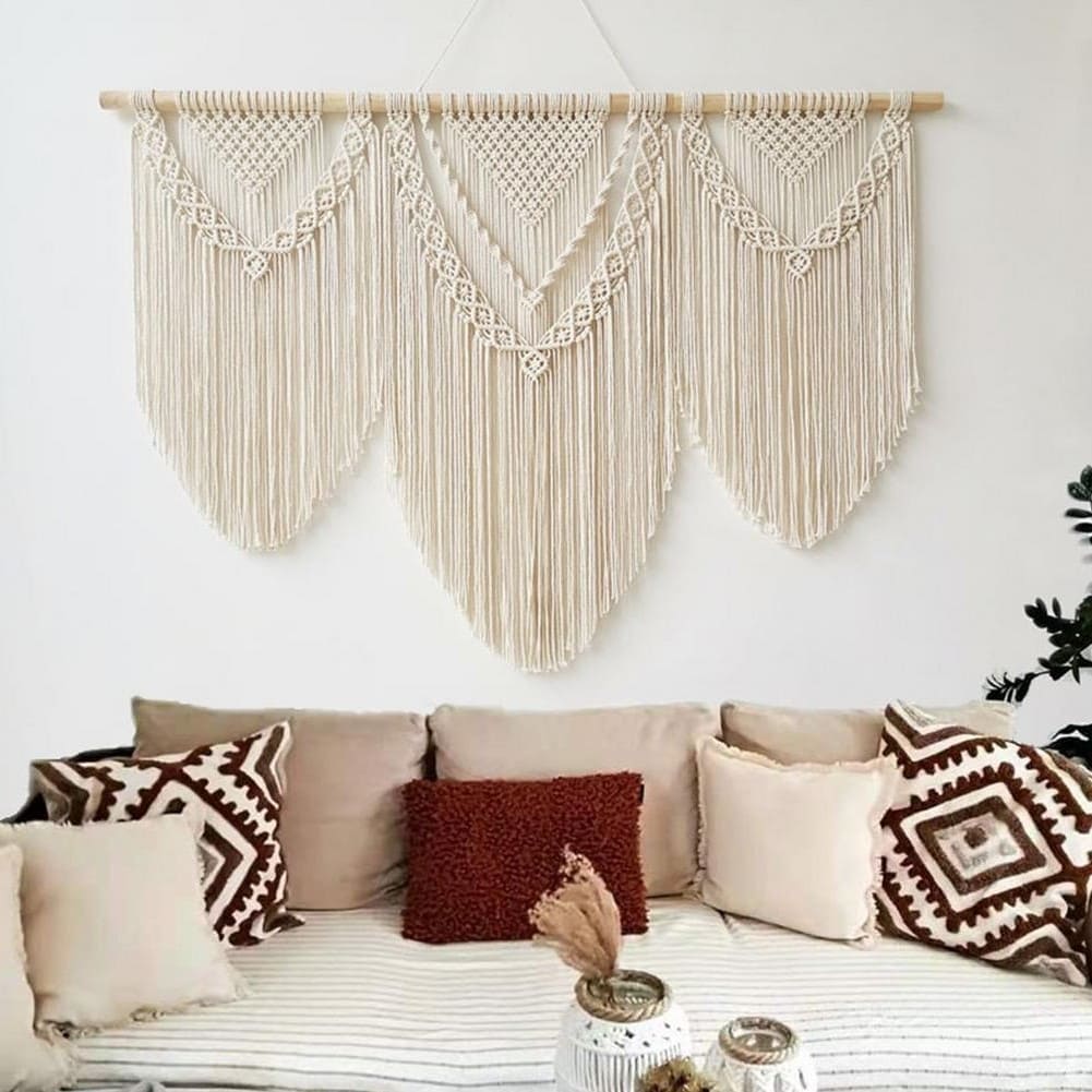 Macramé mural large