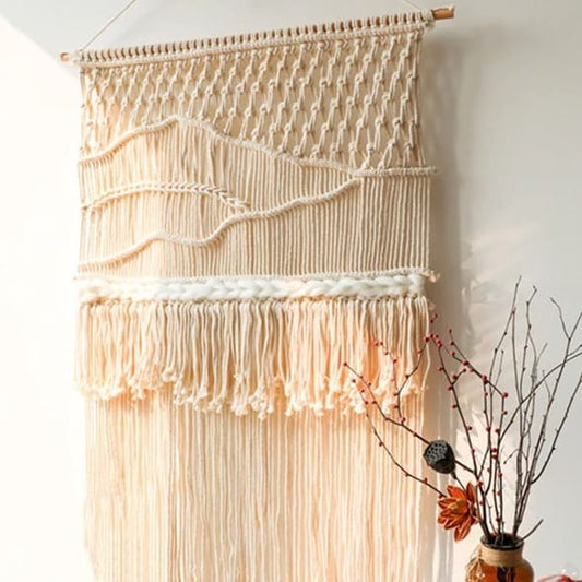 Macramé mural moderne
