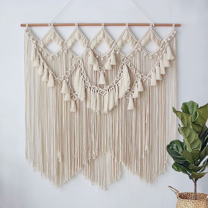 Macramé mural XXL