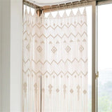 Rideau macramé fenêtre