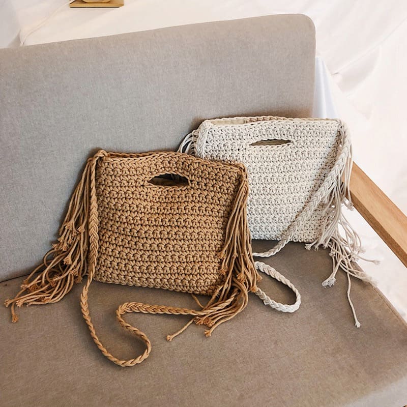 Sac à main corde tressée