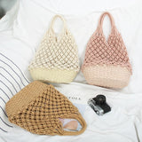 Sac de plage macramé